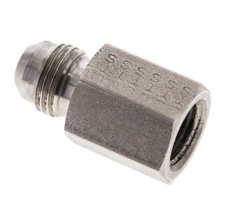 JIC Reducing Nipple UNF 9/16''-18 Male x 1/4'' NPT Female Stainless Steel 275bar (3863.75psi)