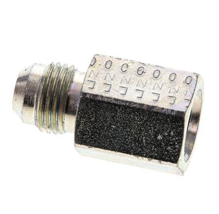 JIC Reducing Nipple UNF 9/16''-18 Male x 1/4'' NPT Female Steel 275bar (3863.75psi)