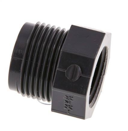 Reducing Ring Rp3/4'' Female x G3/4'' Male PVC-U 16bar (224.8psi) EN 1452-3 [5 Pieces]