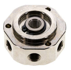 6-Way Rotary Joint 1/8'' x3/8'' Nickel-plated Brass PUR 0bar (0.0psi)