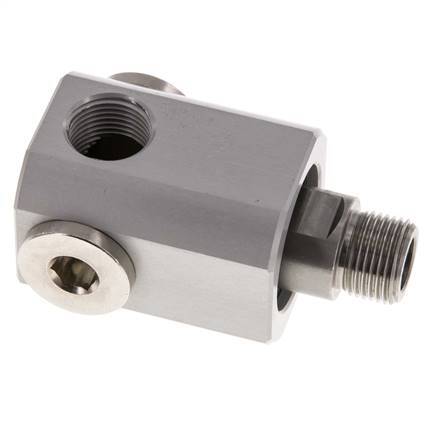 4-way Rotary Joint G3/8'' Aluminium NBR 10bar (140.5psi)