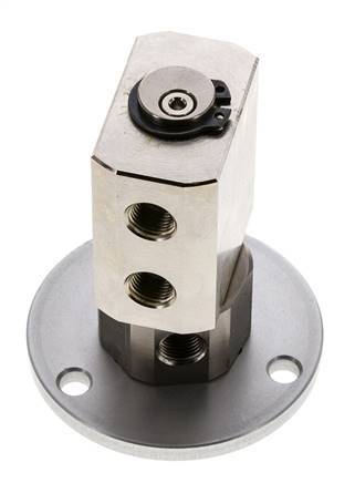 Rotary Joint G1/8'' Female Nickel-plated Brass PUR 12bar (168.60000000000002psi) Compact