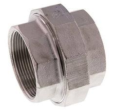 Union Straight Connector Rp2'' Female Stainless Steel Flat Seal PTFE 16bar (224.8psi)