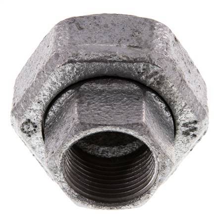 Union Straight Connector Rp3/4'' Female Cast Iron Flat Seal 25bar (351.25psi)