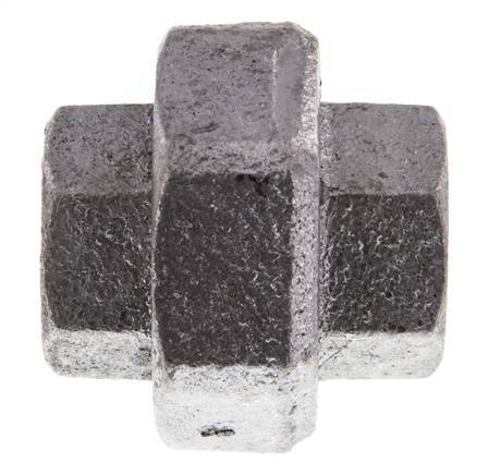 Union Straight Connector Rp3/4'' Female Cast Iron Flat Seal 25bar (351.25psi)