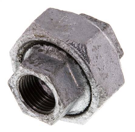 Union Straight Connector Rp3/8'' Female Cast Iron Flat Seal 25bar (351.25psi)