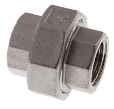 Union Straight Connector Rp1/2'' Female Stainless Steel Flat Seal PTFE 16bar (224.8psi)