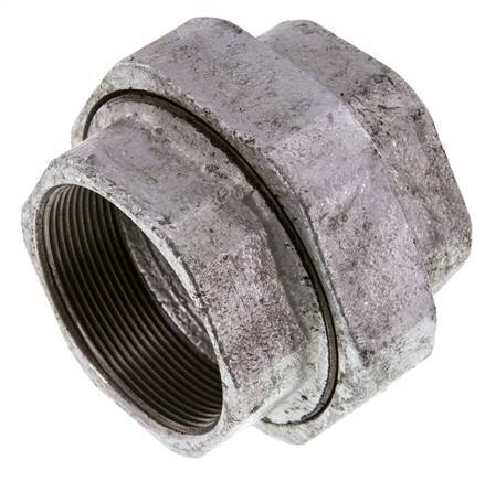 Union Straight Connector Rp2 1/2'' Female Cast Iron Flat Seal 25bar (351.25psi)