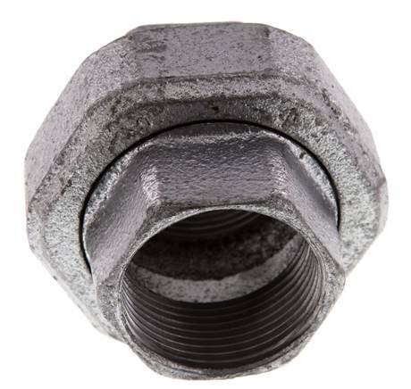 Union Straight Connector Rp1 1/4'' Female Cast Iron Flat Seal 25bar (351.25psi)