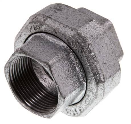 Union Straight Connector Rp1 1/4'' Female Cast Iron Flat Seal 25bar (351.25psi)