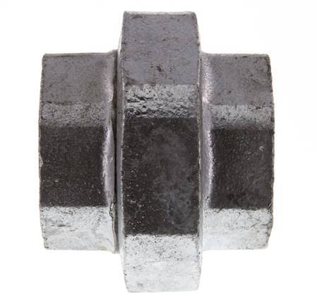 Union Straight Connector Rp1 1/2'' Female Cast Iron Flat Seal 25bar (351.25psi)