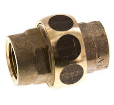 Union Straight Connector Rp1/2'' Female Brass Flat Seal Centellen 16bar (224.8psi)