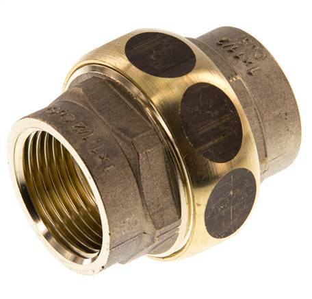 Union Straight Connector Rp1'' Female Brass Flat Seal Centellen 16bar (224.8psi)