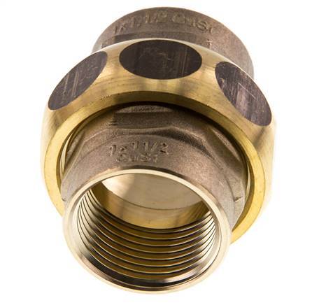 Union Straight Connector Rp1'' Female Brass Flat Seal Centellen 16bar (224.8psi)