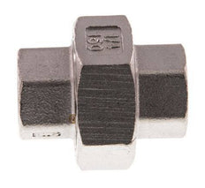 Union Straight Connector Rp1/4'' Female Stainless Steel Flat Seal PTFE 16bar (224.8psi)