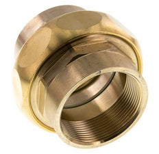 Union Straight Connector Rp2'' Female Brass Flat Seal Centellen 16bar (224.8psi)