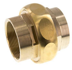 Union Straight Connector Rp2'' Female Brass Flat Seal Centellen 16bar (224.8psi)