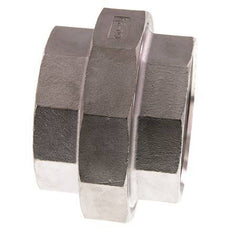 Union Straight Connector Rp2 1/2'' Female Stainless Steel Flat Seal PTFE 16bar (224.8psi)