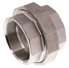 Union Straight Connector Rp2 1/2'' Female Stainless Steel Flat Seal PTFE 16bar (224.8psi)