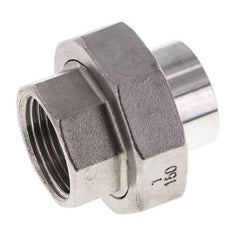 Union Straight Connector Rp1'' Female x 33.7mm Weld End Stainless Steel Conical Seal 16bar (224.8psi)