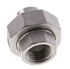 Union Straight Connector Rp1/2'' Female x 21.3mm Weld End Stainless Steel Conical Seal 16bar (224.8psi)