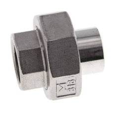 Union Straight Connector Rp1/2'' Female x 21.3mm Weld End Stainless Steel Conical Seal 16bar (224.8psi)