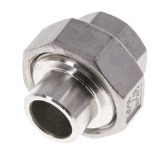 Union Straight Connector Rp1/2'' Female x 21.3mm Weld End Stainless Steel Conical Seal 16bar (224.8psi)