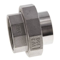 Union Straight Connector Rp1 1/2'' Female x 48.3mm Weld End Stainless Steel Conical Seal 16bar (224.8psi)
