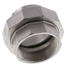 Union Straight Connector Rp2'' Female x 60.3mm Weld End Stainless Steel Flat Seal PTFE 150bar (2107.5psi)