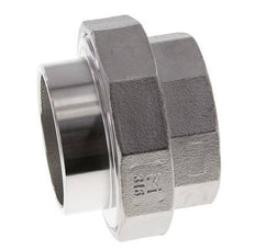 Union Straight Connector Rp2'' Female x 60.3mm Weld End Stainless Steel Flat Seal PTFE 150bar (2107.5psi)