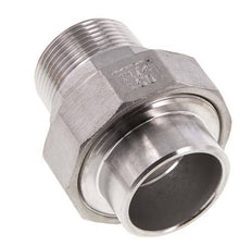 Union Straight Connector R1 1/4'' Male x 42.4mm Weld End Stainless Steel Conical Seal 16bar (224.8psi)