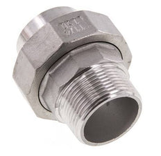 Union Straight Connector R1 1/4'' Male x 42.4mm Weld End Stainless Steel Conical Seal 16bar (224.8psi)