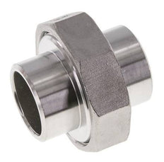 Union Straight Connector 33.7mm Weld End Stainless Steel Conical Seal 16bar (224.8psi)