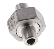 Union Straight Connector 10.2mm Weld End Stainless Steel Conical Seal 16bar (224.8psi)