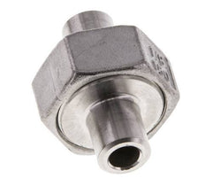 Union Straight Connector 10.2mm Weld End Stainless Steel Conical Seal 16bar (224.8psi)