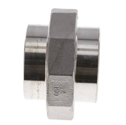 Union Straight Connector 60.3mm Weld End Stainless Steel Conical Seal 16bar (224.8psi)