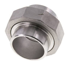 Union Straight Connector 48.3mm Weld End Stainless Steel Conical Seal 16bar (224.8psi)
