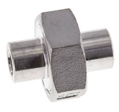 Union Straight Connector 13.5mm Weld End Stainless Steel Flat Seal PTFE 16bar (224.8psi)