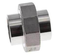 Union Straight Connector 42.4mm Weld End Stainless Steel Flat Seal PTFE 16bar (224.8psi)