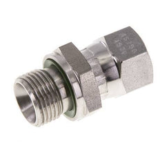 JIC Reducing Nipple UNF 9/16''-18 Female x G3/8'' Male Adjustable Stainless Steel 275bar (3863.75psi)