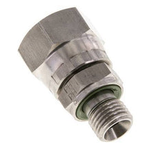 JIC Reducing Nipple UNF 3/4''-16 Female x G1/4'' Male Adjustable Stainless Steel 275bar (3863.75psi)