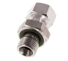 JIC Reducing Nipple UNF 1/2''-20 Female x G1/4'' Male Adjustable Stainless Steel 275bar (3863.75psi)