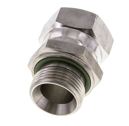 JIC Reducing Nipple UN 1-5/16''-12 Female x G1'' Male Adjustable Stainless Steel 170bar (2388.5psi)