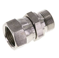JIC Reducing Nipple UN 1-1/16''-12 Female x G3/4'' Male Adjustable Stainless Steel 210bar (2950.5psi)