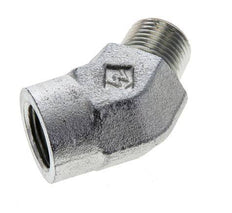 45deg Angled Fitting 3/8'' NPT Male x Female Steel 210bar (2950.5psi)