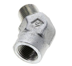 45deg Angled Fitting 3/8'' NPT Male x Female Steel 210bar (2950.5psi)