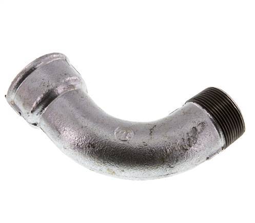 90deg Angled Fitting 1 1/2'' Male R x Female Rp Long Cast Iron 25bar (351.25psi)