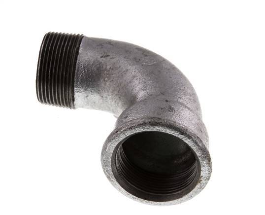 90deg Angled Fitting 1 1/2'' Male R x Female Rp Short Cast Iron 25bar (351.25psi)