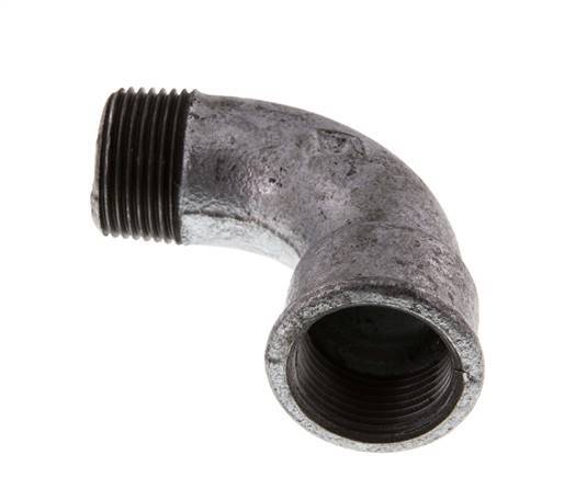 90deg Angled Fitting 1'' Male R x Female Rp Short Cast Iron 25bar (351.25psi)