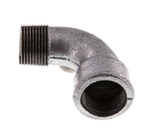 90deg Angled Fitting 3/4'' Male R x Female Rp Short Cast Iron 25bar (351.25psi) [2 Pieces]